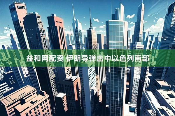 益和网配资 伊朗导弹击中以色列南部